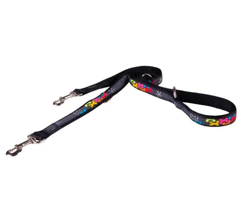 Rogz Hondenriem Multi Purpose Multi Bone- Puppy Riem