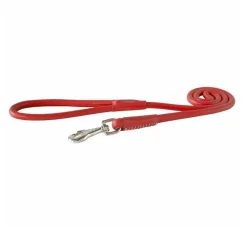 Rogz Hondenriem Round Classic Rood- Leren Hondenriem