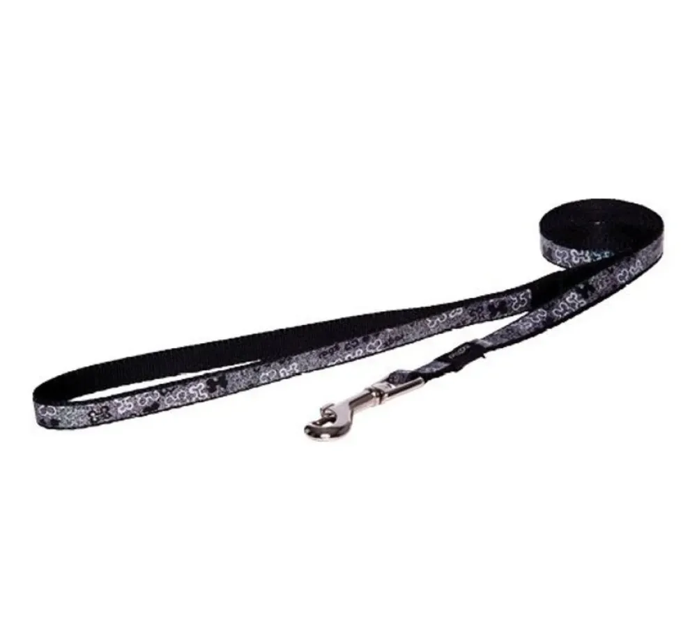 Rogz Hondenriem Trendy Black Bones- Puppy Riem