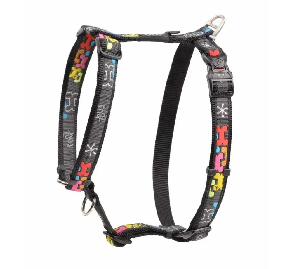 Rogz Hondentuig Multi Bone- Puppy Tuig & Puppy Harnas