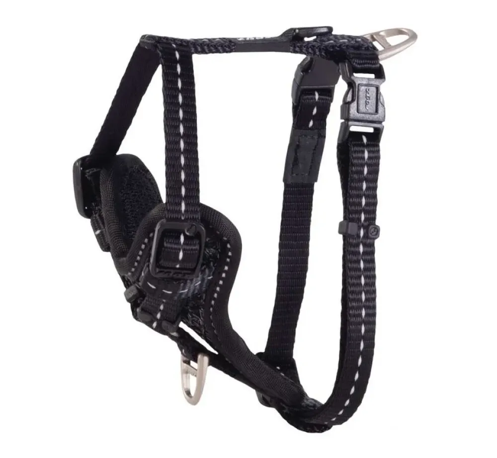 Rogz Hondentuig Utility Control Zwart- Puppy Tuig & Puppy Harnas