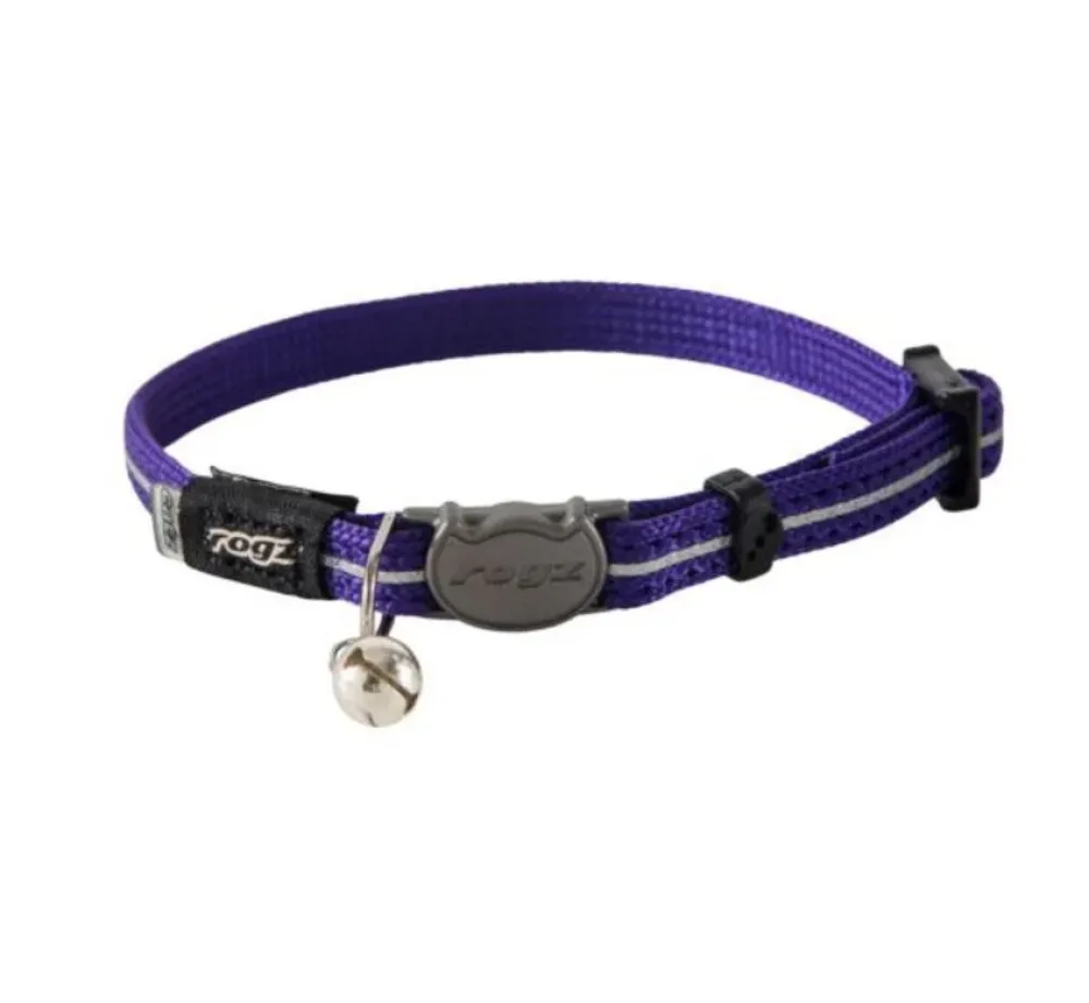 Rogz Kattenhalsband Alleycat Paars- Kattenhalsband