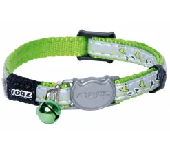 Rogz Kattenhalsband Nightcat Lime Swallows- Kattenhalsband