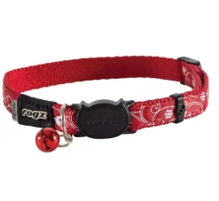 Rogz Kattenhalsband Silkycat Rood- Kattenhalsband