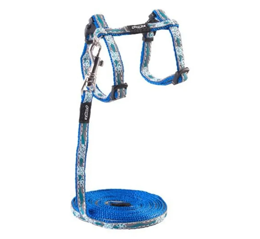 Rogz Kattentuig Nightcat Blue Floral- Kattentuig