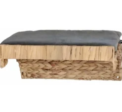 Silvio Design Wand Kattenligplank Met Grijs Kussen- Kattenmand