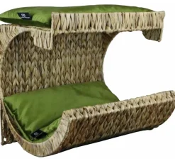 Silvio Design Wand Kattenmand Met Groene Kussens- Kattenmand
