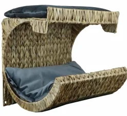 Silvio Design Wand Kattenmand Met Grijze Kussens- Kattenmand