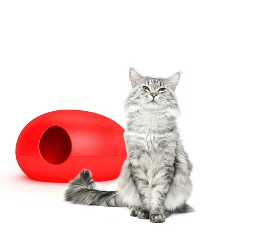 Sindesign Kattenbak Poopoopeedo Rood- Kattenbak