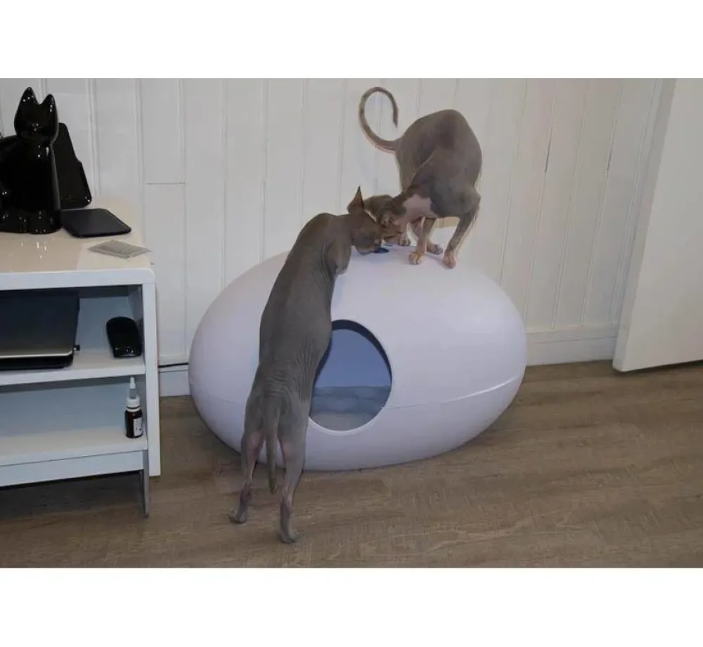 Sindesign Kattenbak Poopoopeedo Wit- Kattenbak
