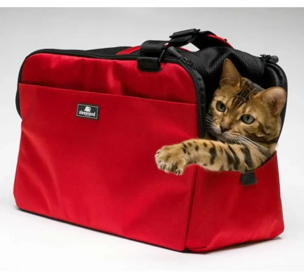 Sleepypod Draagtas Voor Huisdieren Atom Strawberry Red- Hondentas