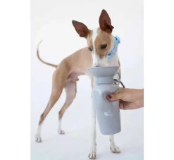Springer Drinkfles Hond Klassiek Grijs- Voerbak En Drinkbak