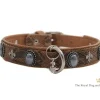 The Royal Cat and Dog Hondenhalsband Bonaparte Cognac- Hondenhalsband